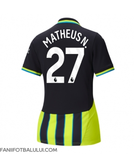 Manchester City Matheus Nunes #27 Tricou Fotbal Replică 2024-25 Femei Deplasare